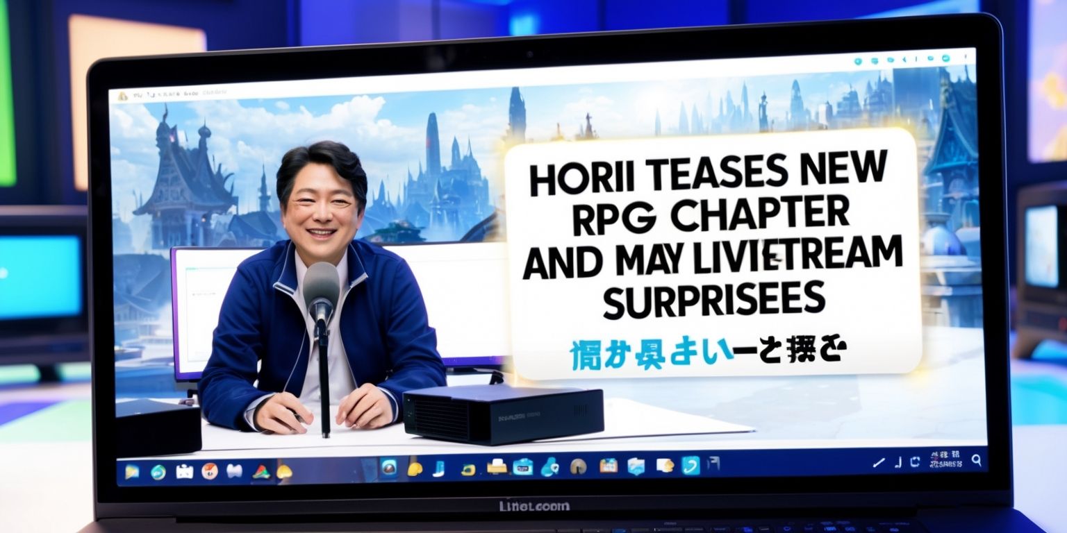 Horii Teases New RPG Chapter and May Livestream Surprises